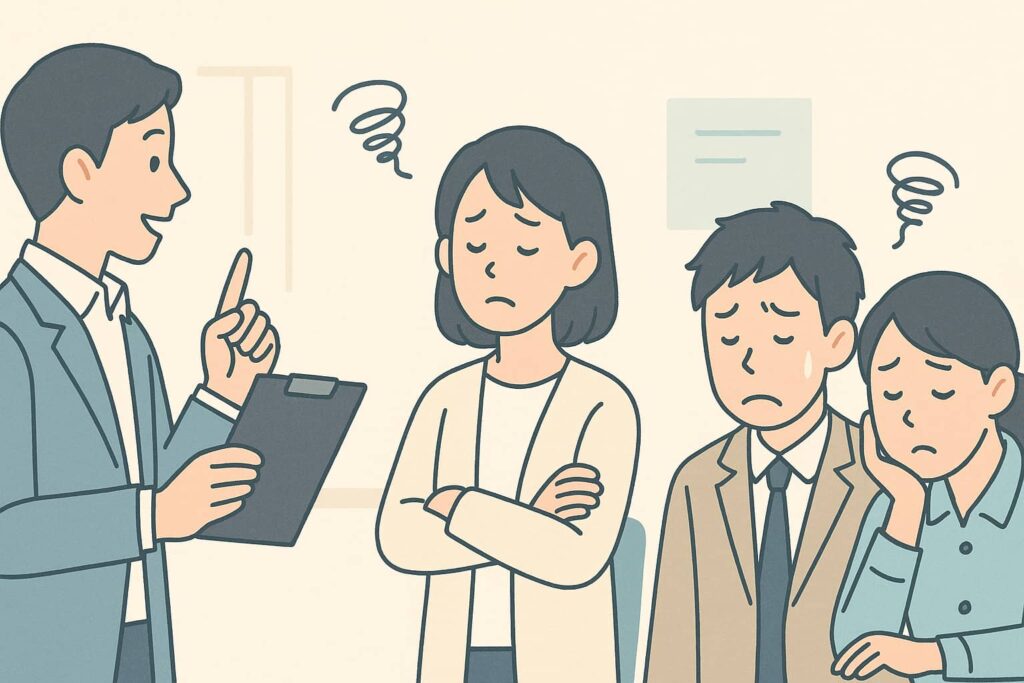 トップダウンの目標設定でやる気なくなる