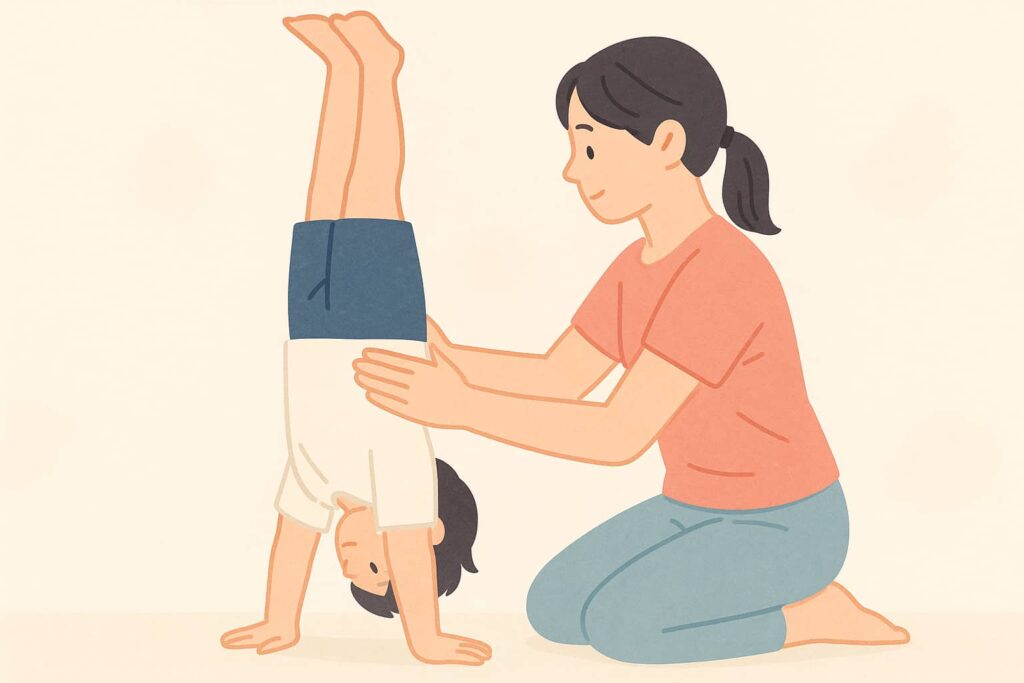子ども向け倒立のコツと安全な教え方