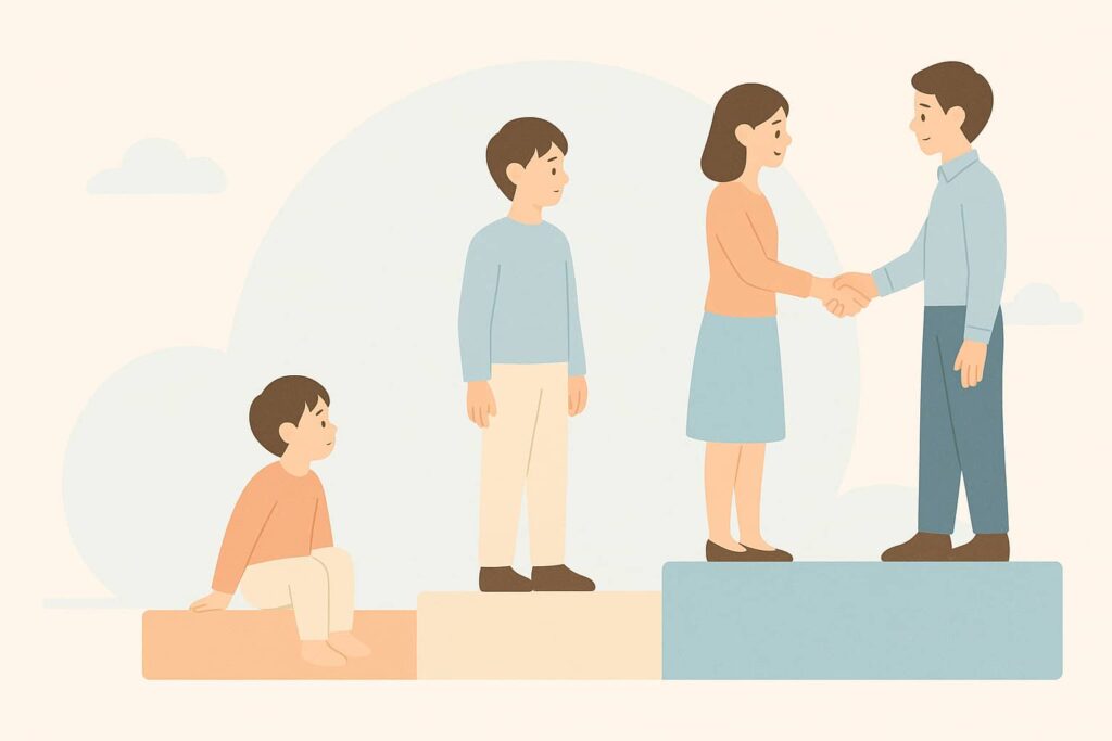 成長の順番：依存から自立へ