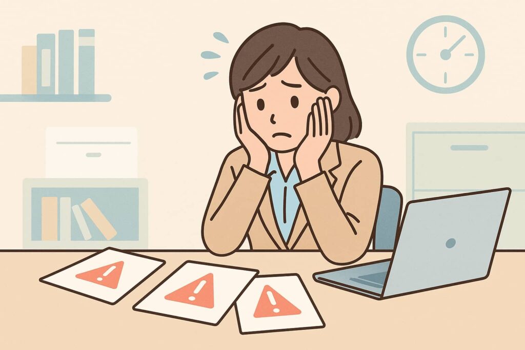 ミスが続いて仕事ができないと思う心理