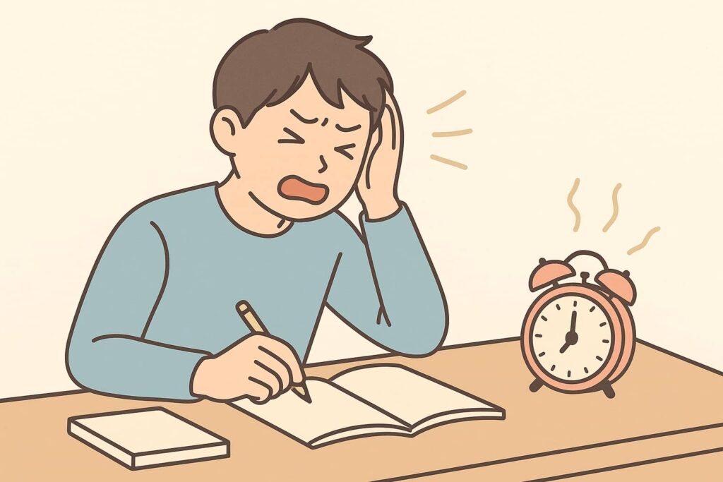 勉強効果を下げるアラームのストレス反応