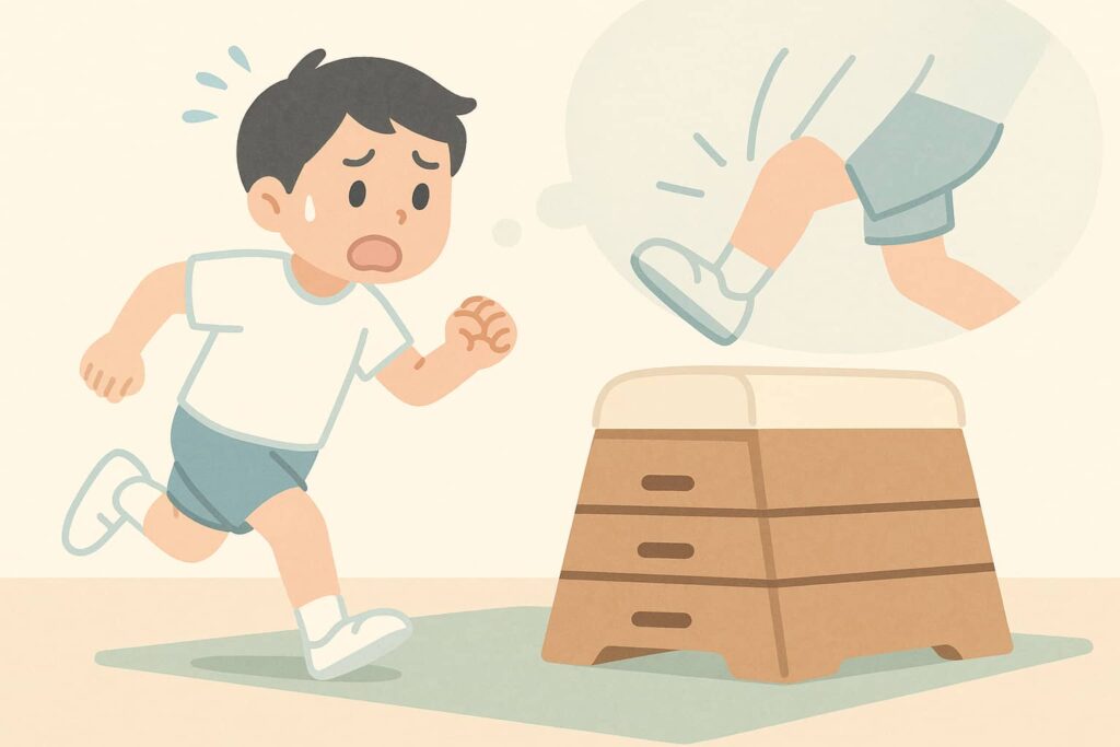 開脚跳びで足をぶつける恐怖心の正体