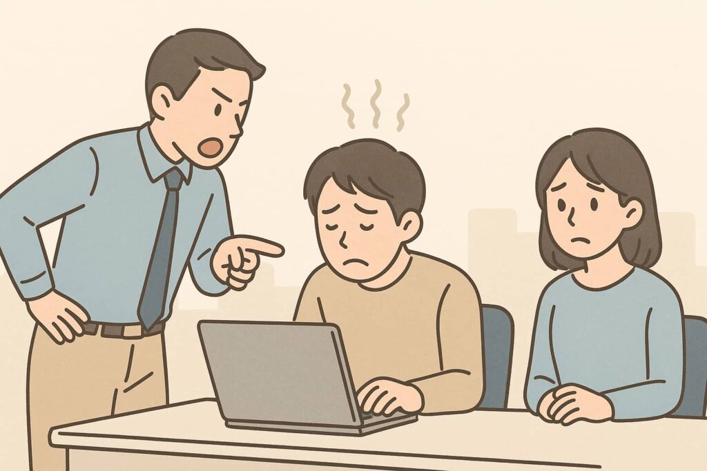 部下を疲弊させてしまうリーダーシップがない上司