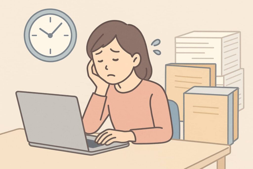 管理のための作業が時間の無駄になる