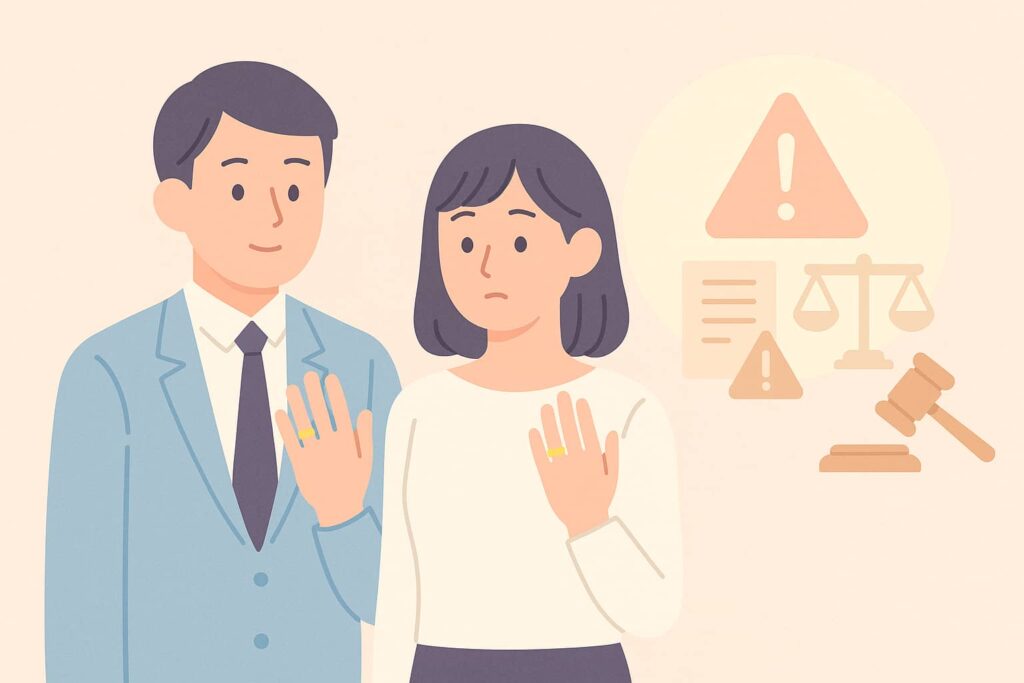 既婚者が抱える法的なリスクとは