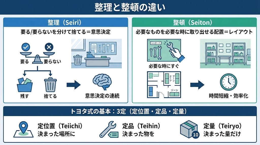 整理と整頓の違い