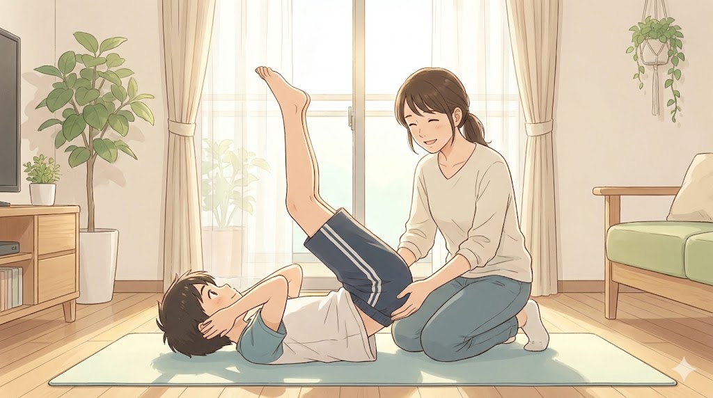 鉄棒なしで基礎を作るエア逆上がり