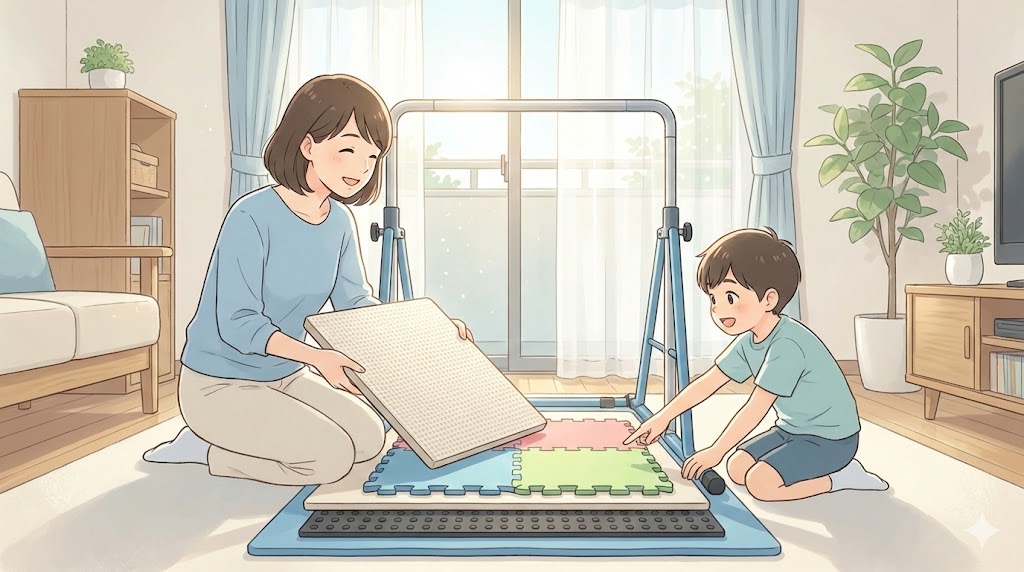 逆上がり練習の騒音対策とマットの選び方