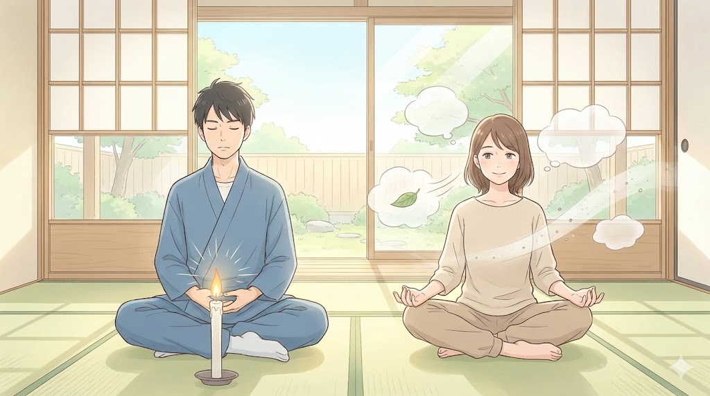 集中瞑想と観察瞑想のアプローチ