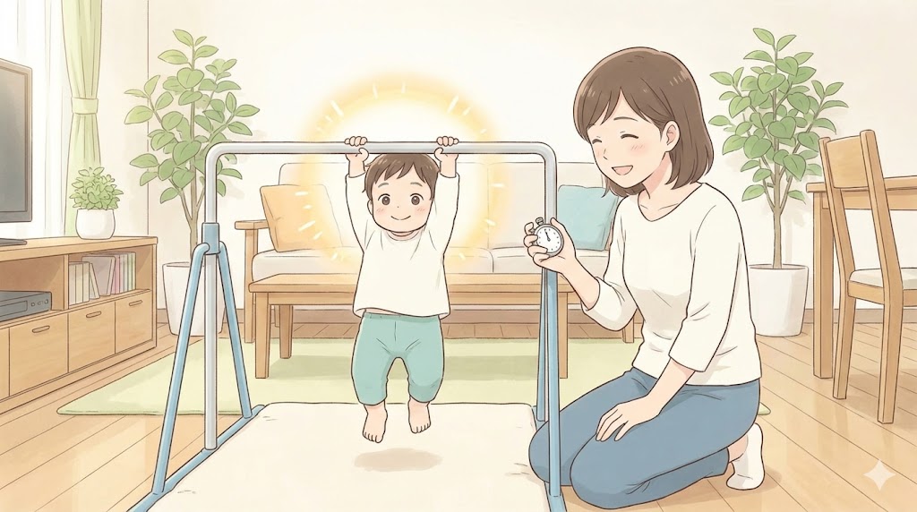 ぶら下がり時間の平均と目標タイム