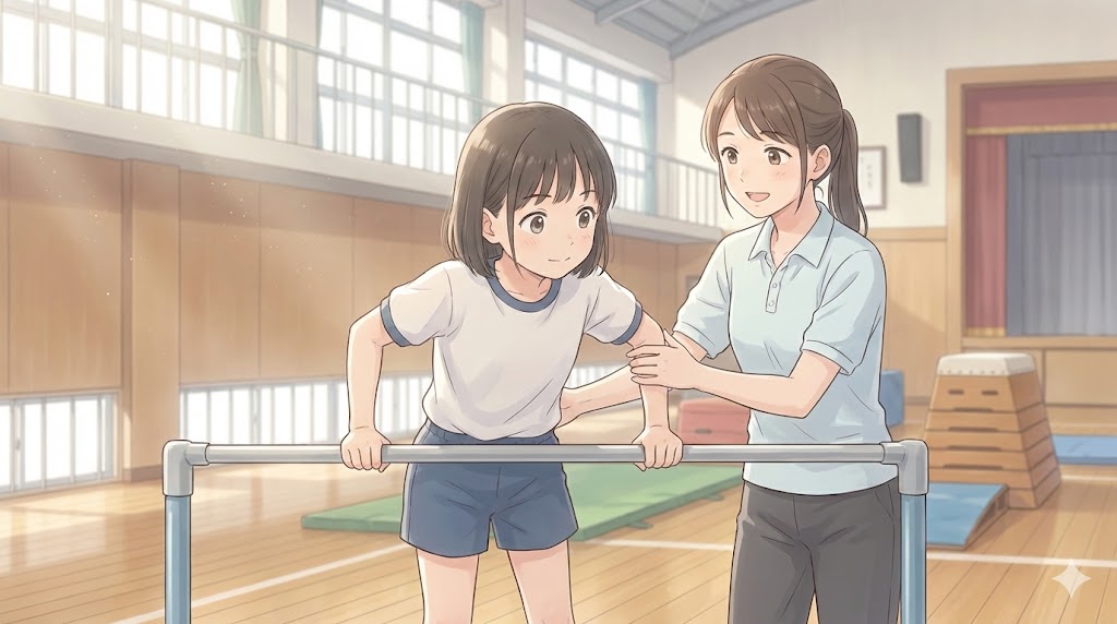 逆上がりのコツとなる逆手の活用