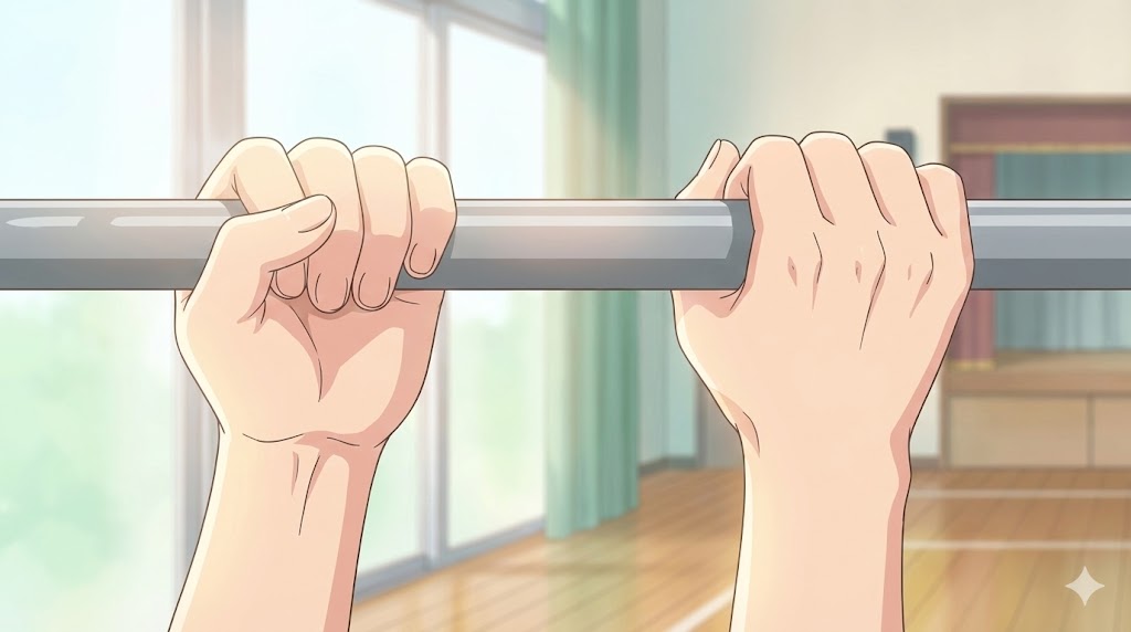 懸垂力を高める片逆手の効果