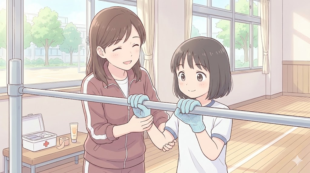 安全で痛くない鉄棒の握り方