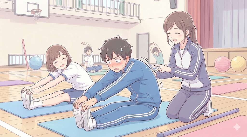 体が硬いのが原因?柔軟性と回転の関係