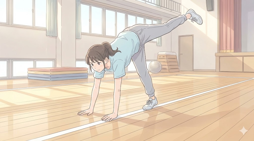 斜めに進む癖を直すライン練習