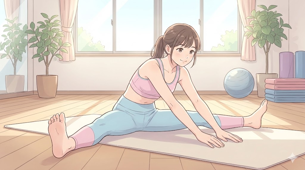 柔軟性を高める側転のストレッチ