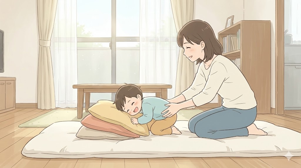 家庭で前転は何歳から教えるべきか