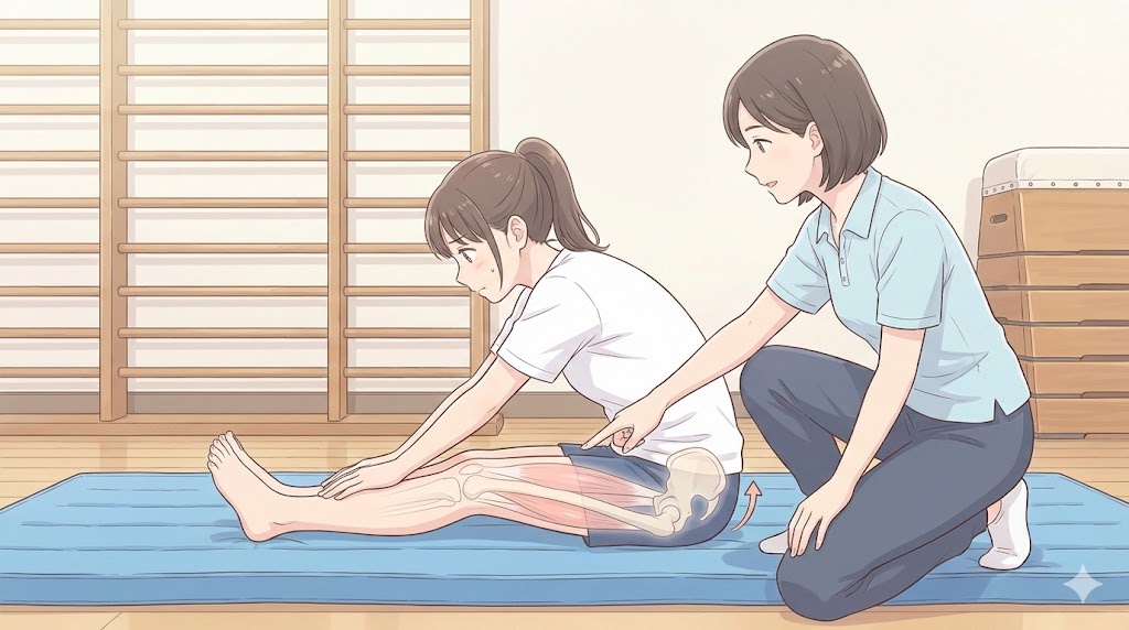 できない原因となるハムストリングス