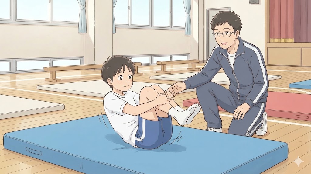 ゆりかご運動等の基礎練習方法