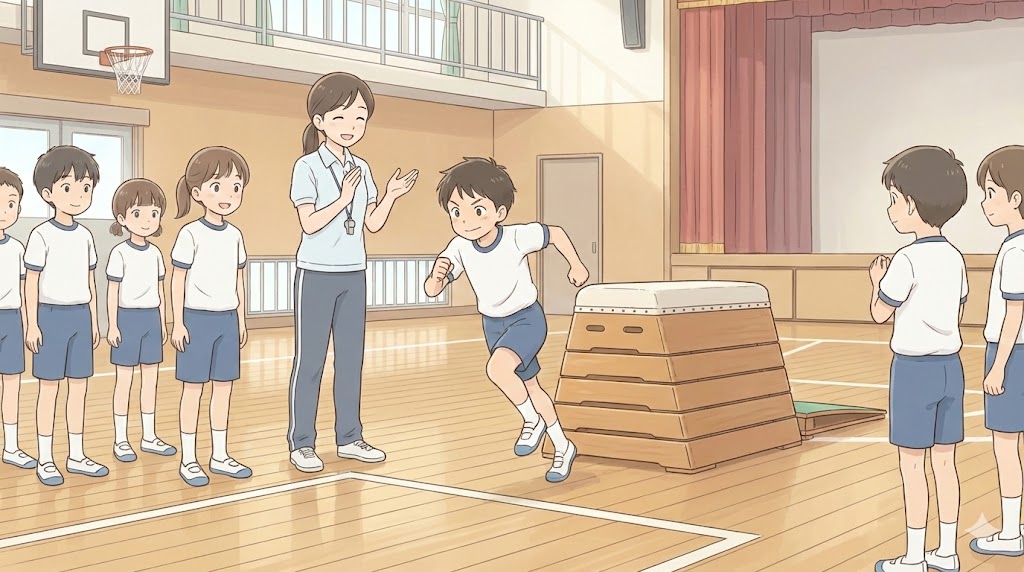 助走の勢いを止めない練習方法