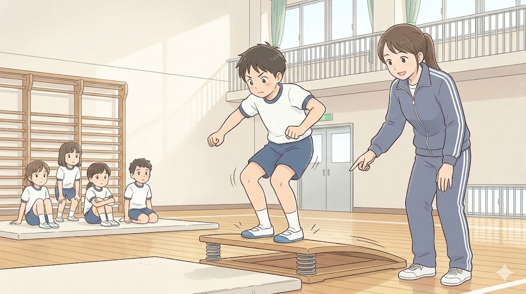 ロイター板を強く踏み切るコツ