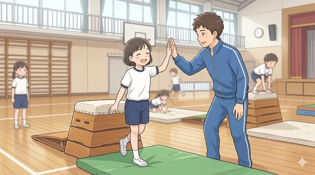 跳び箱が跳べない状態を克服する実践法