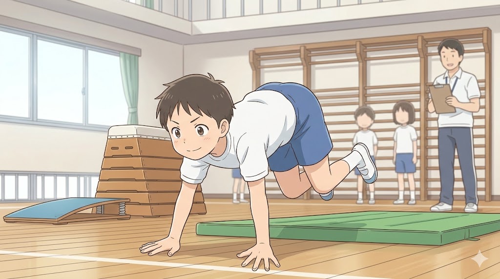 基礎的な支持力を養うクマ歩きの練習方法