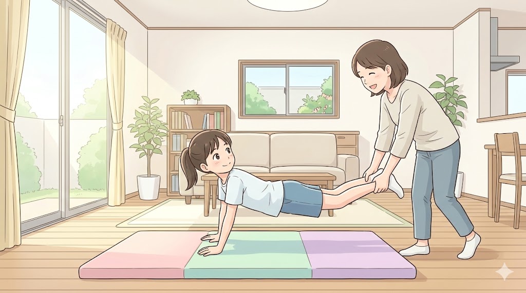 自宅での開脚跳びの練習方法