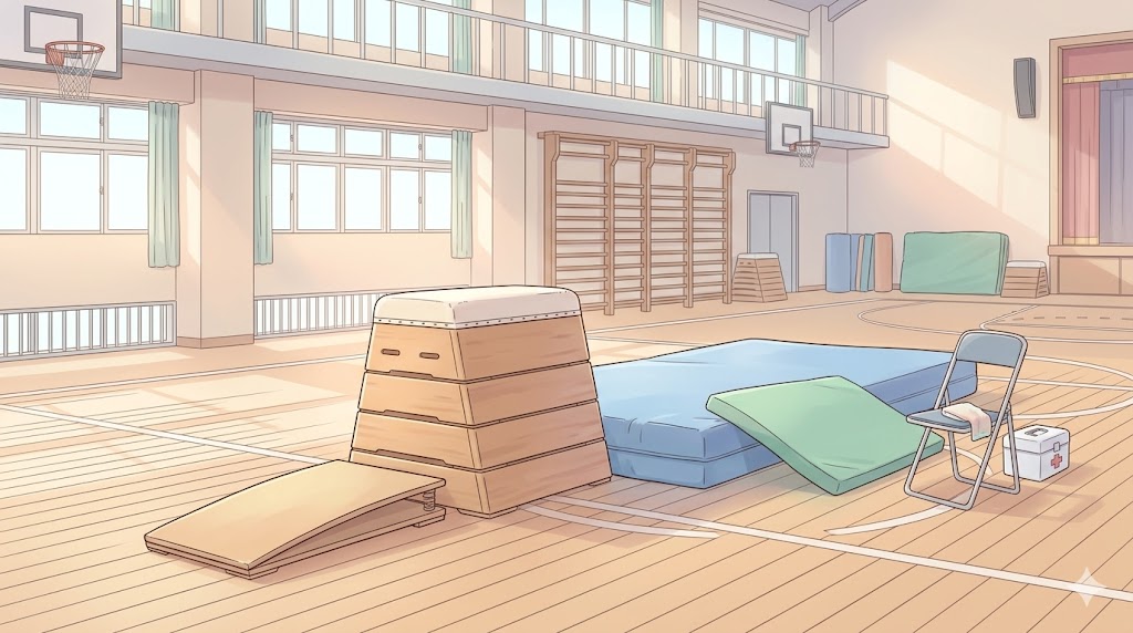 跳び箱のハンドスプリングができない原因と補助