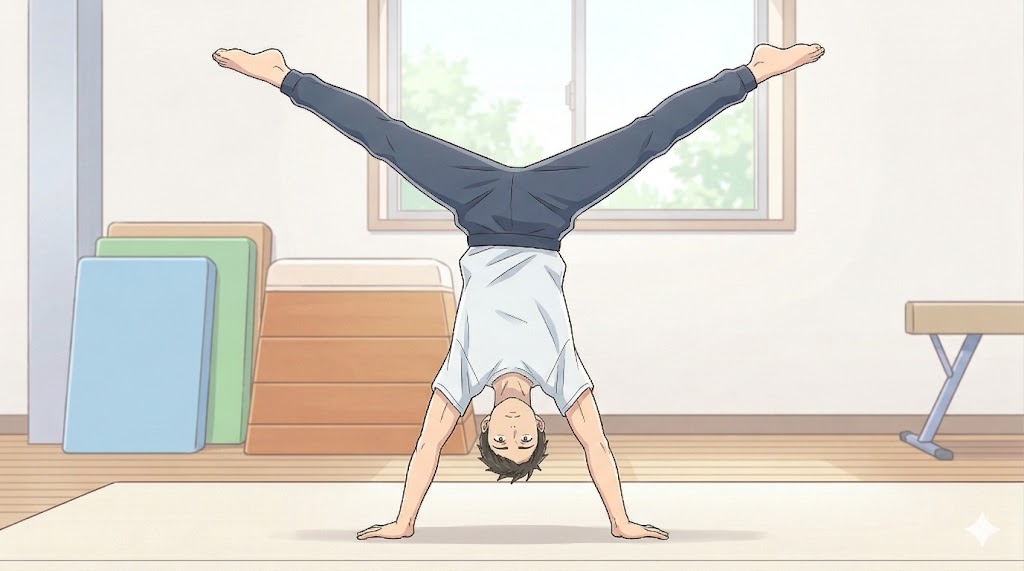 手を遠くにつき膝を伸ばすことで改善しやすくなる