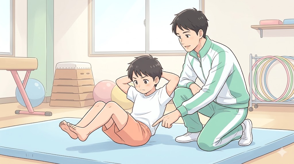 上体起こしを子どもができるようになる練習法とコツ