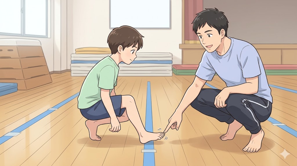 切り返しで体が流れる原因｜足の指の使い方