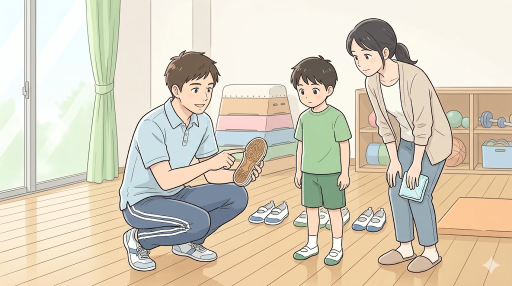 滑る対策｜靴選びと床のコンディション