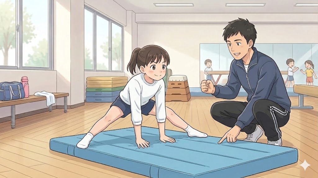 手の突き放しで起き上がりを成功させるコツ