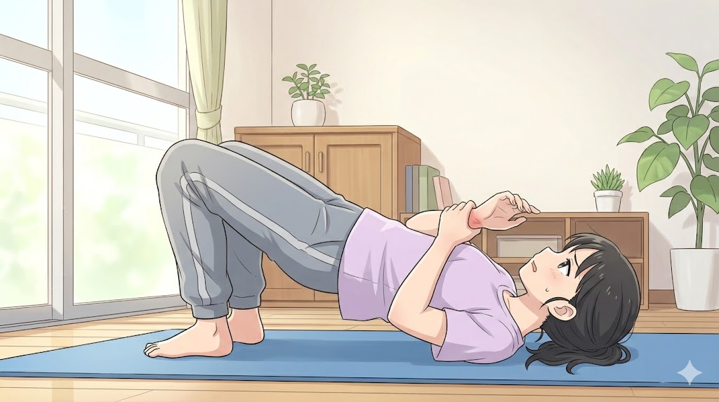 手首の痛みと胸・背中の硬直がブリッジを止める