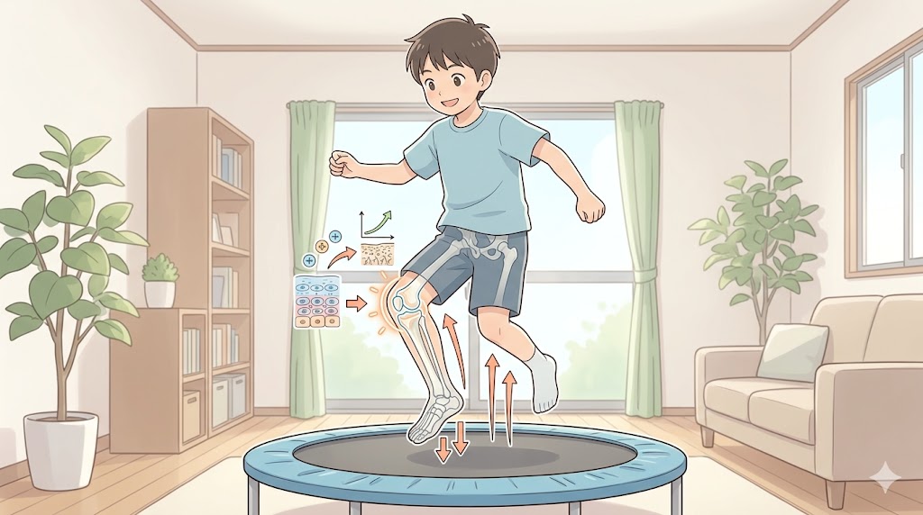 トランポリンで身長が伸びる科学的根拠｜骨端線と力学刺激のメカニズム