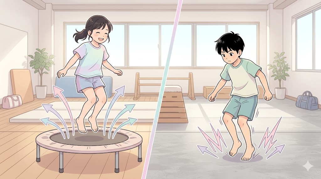 なぜ硬い地面のジャンプより関節に優しい?｜トランポリン特有の生体力学的優位性