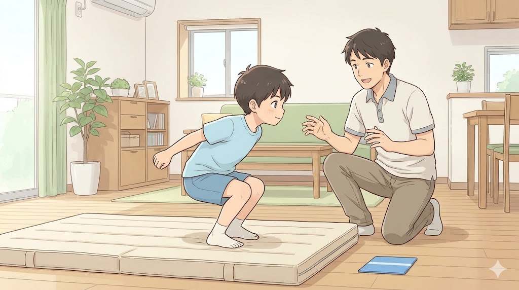 立ち幅跳びの記録を伸ばすコツ｜原因と直し方