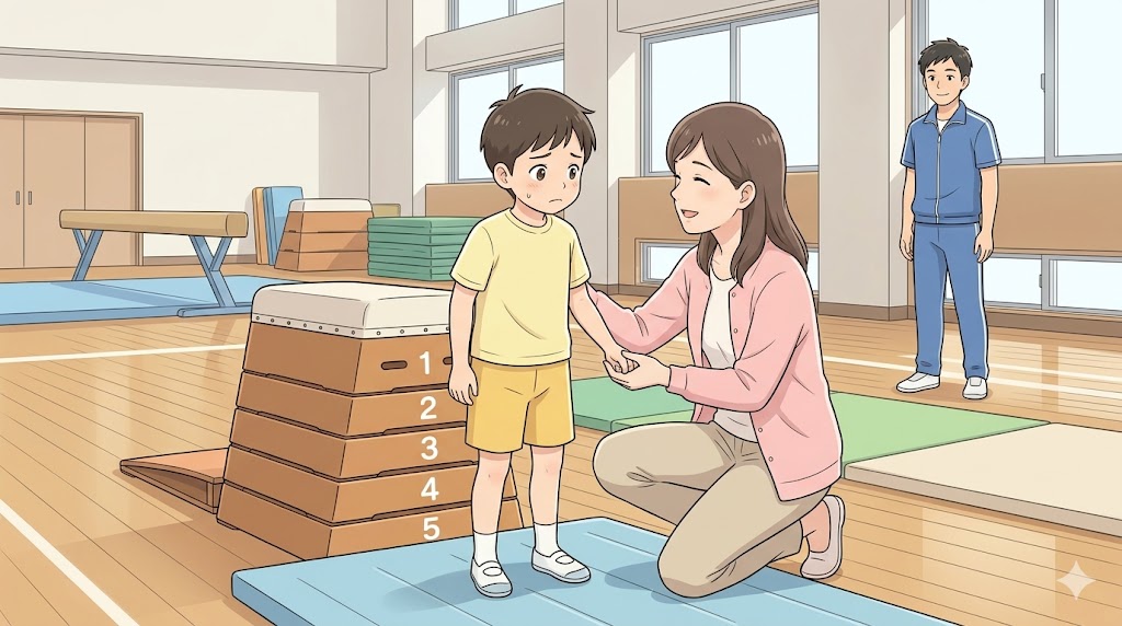 怖がる子への保護者の声かけと補助の考え方