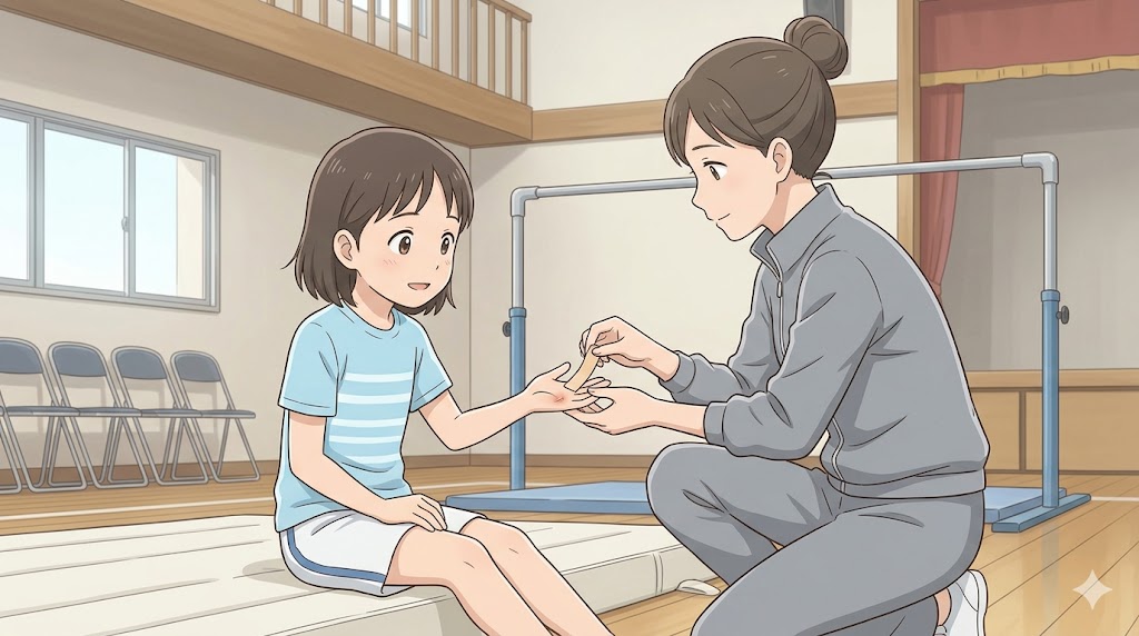 鉄棒で豆ができる原因とできた時の対処法